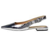 Michael Michael Kors Womens Darrington Slingback Flats 40F4DTFP1M Silver Gray 9M