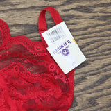 B.tempt'd By Wacoal Womens Lace Kiss Bodysuit 936282 Red S