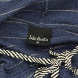 Jake Aurita Mens Striped Thermal Pullover Hoodie 166b4b606a436e Blue / White M