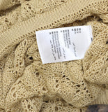 And Now This Crochet Knit Puff Sleeve Blouse Top S702820002 Camel Brown 2X