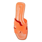 A New Day Womens Nina H-Band Slide Sandals 92244961 Orange 6.5M