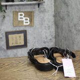 Wild Fable Peyton Double Buckle Slingback Flats 90511436 Black 6.5M
