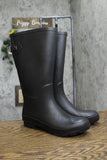 A New Day Womens River Tall Rain Boots 92275090 Black 10M