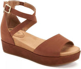 Giani Bernini Nubuck Wedge Sandals Amputee Replacement Left Shoe Only Cognac 6M