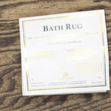 Knightsbridge 100% Soft Plus Cotton Non Slip Bath Rug Brown 21x34