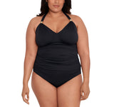 Lauren Ralph Lauren Beach Club Tankini Top 20201126W Black 22W
