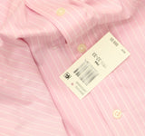 Lauren Ralph Lauren Fit Long Sleeve Dress Shirt Pink Stripe M 15 1/2 32/33
