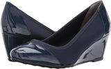 Lifestride Womens Juliana Stretch Wedge Pump Shoes F2858M1 Lux Navy Blue 6.5W