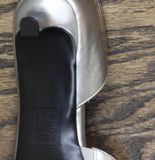 Naturalizer Gallent Pointed Toe Kitten Heel Pumps Silver Metallic Gray 7.5M