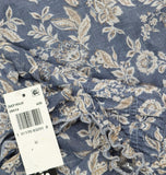 Trixxi Juniors Floral-Print Flutter-Sleeve Dress 26EF76VJII Blue Multi M