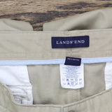 Lands' End Mens 100% Cotton Khaki Cargo Pants 1669542ab8ae19 Beige Brown 36