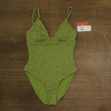Andie Womens The Lanikai One Piece Textured Swimsuit AO574 Gecko Green M
