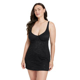 Auden Womens Allover Lace Bodycon Lingerie Dress 90189040 Black S