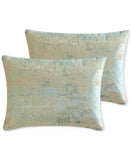 Hallmart Vida 11 Piece Comforter Set 90559 Blue Green Lurex Queen