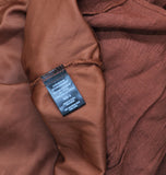 Trixxi Juniors Square-Neck Tie-Strap Fit Flare Mini Dress Brown Orange S