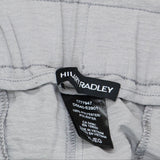 Hilary Radley Womens Wide Leg Crinkle Pants With Elasticwaistband Gray XL