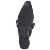Journee Collection Womens Missie Slip On Square Toe Mules Flats Black 12M