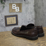 A New Day Phyllis Penny Loafers Croc-Embossed Slip-On 94462286 Brown 6.5M