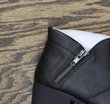 Sun + Stone Womens Adelinee Faux Leather Ankle Boots 10017856000 Black 5M