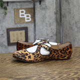 A New Day Womens Tasmin Leopard Flats 94568233 Leopard Brown 10M