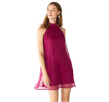 Nine West Women's Mockneck Swing Mini Dress WW23Y053RS1