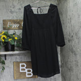 A Pea in the Pod Womens Woven Smocked Maternity Dress 6573967409287 Black XS