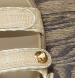 A New Day Womens Tilly Raffia Platform Footbed Sandals 92611752 Tan Brown 6M