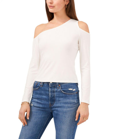 1.state Womens Long Sleeve Asymmetrical One Shoulder Top 8122604