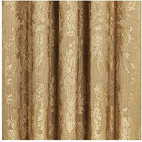 J. Queen Set of 2 Window Curtain Pole Top Panels Napoleon Gold 49" x 84"