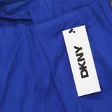 DKNY Womens Twill Tie-Front Pleated Belted Pants P4GKTX72 Lapis Blue 12