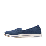 Clarks Breeze Stretch Cloudsteppers Slip-On Loafer 26182066 Navy Blue 6W