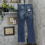 Indigo Rein Juniors Mid-Rise Triple Button Bootcut Jeans DE1473C1KH Vert Blue 7