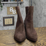 A New Day Womens Block Heel Suede Booties Shoes 16695c7fcdcd4b Brown 9M