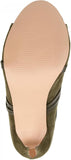Journee Collection Womens Center Cutout Bootie Boots SAMARA Olive Green 6M
