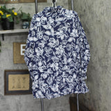 Lauren Ralph Lauren Allora Floral Shirt Cover Up Button Up Allora Floral Blue L
