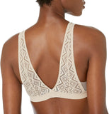 DKNY Womens DK7596 Pure Lace Bralette DK7596 Cashmere Brown S