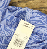 Raisins Curve Plus Tanzania Printed Plunge-Neck Tankini Swim Top Slate Blue 18W