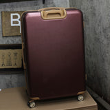 London Fog Check-in Expandable Spinner Suitcase Hard Shell Merlot Red 31.5"