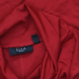 Ella Rafaella Plus Size Funnel Neck Sleeveless Dress LRQFC021R2 Ruby Red 1X