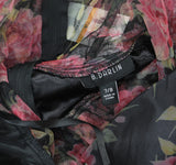 B. Darlin Juniors Tiered Mesh Mini Dress Sleeveless P25AE07 Black / Pink 7/8