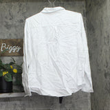 Aqua Womens Snap Front Western Tencel Twill Shirt WTT-23911N White M