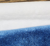 Garland Plush Rectangle Rounded Edge Non-Skid Bath Mat Rug Blue 26 in. x 46 in.