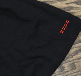 Peace Love World Boatneck Long Sleeve Tee with Sleeve Ruching A667157 Black M