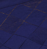 Kasper Womens Open Front Pointelle Pattern Knit Sweater Cardigan 10920021 Blue S