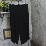 City Chic Breezy Elastic Waist Front Tie Wrap Leg Pants 201966 Black 20W