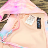 Salt Cove Womens Plus Size Tie-Dyed Bikini Top Wave Multi Pink 3X (22/24)