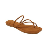 A New Day Ainsley Strappy Slide Sandals 94944113 Brown 7M