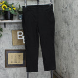 Hilary Radley Women Mid-Rise Stretch Pull-On Ankle Pant 1753633 Black L