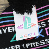 Fashion UK Womens Playstation Emblem :Pom Beanie 167902068a07e8 Black S/M
