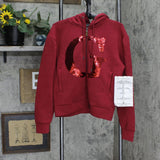 Guess Daphne Embellished Zip-Front Hoodie Sweatshirt Jacket W1BQ05K7UW2